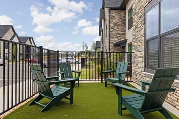 Outdoor porch with patio
